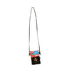 Crossbody Phone bag coffee package black, red & blue