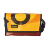 messenger bag / bike handlebar XS publicity banner yellow, black & red