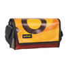 messenger bag / bike handlebar XS publicity banner yellow, black & red