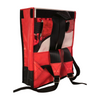 backpack base publicity banner dark red