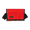 messenger bag / bike handlebar XS publicity banner red & green