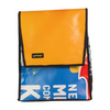 backpack publicity banner blue & yellow