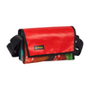 messenger bag / bike handlebar XS publicity banner red & green