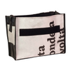 messenger bag base M banner black & white letters