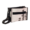 messenger bag base M banner black & white letters