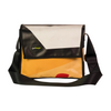 messenger bag M publicity banner yellow, black & white