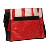 messenger bag base M banner grainy red