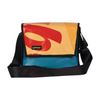 messenger bag M publicity banner blue, yellow & red