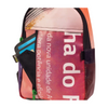 shoulder bag publicity banner orange & lilac