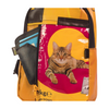 shoulder bag cat food package pink & yellow