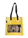 shopping bag dog food yellow & grey