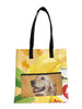 shopping bag dog food yellow, green & red