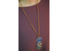 princess necklace deep blue & yellow flowers coffee capsules