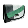 handlebar bag publicity banner white, grey and green