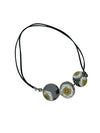 princess necklace grey & yellow coffee capsules