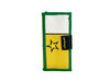document holder publicity banner yellow, black & green star design