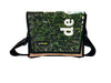 messenger bag XL pub banner green leaves