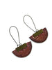 long earrings light brown coffee capsules