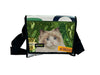 messenger bag XL cat food package green