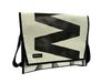 messenger bag XL pub banner grey, black & white