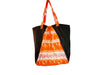 shopping bag umbrella black & orange