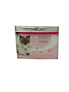 microcase cat food package pink & white