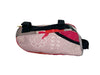 bike frame bag publicity banner orange & pink