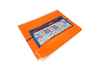 Pencil case elastic coffee package blue tiles